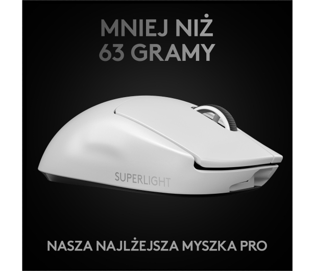 Logitech OUTLET - G PRO X Superlight biały - 1500657 - zdjęcie 8